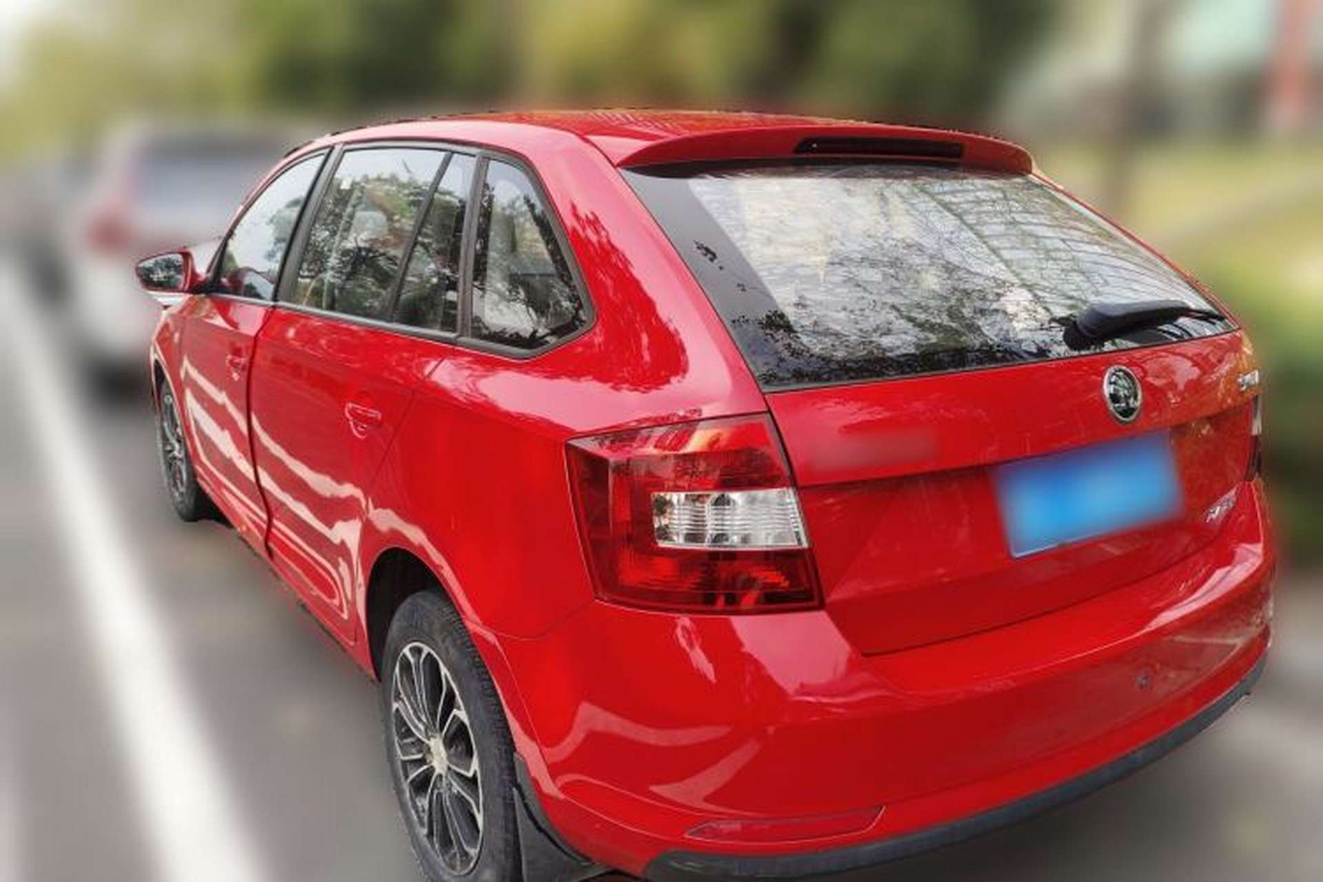 Used Skoda Rapid Spaceback 2016 Revised Version 1.4L Manual Front-Drive Edition Rear Left 45 Deg