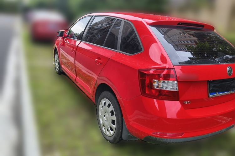 Used Skoda Rapid Spaceback 2016 Revised Version 1.6L Automatic Front-Drive Edition Rear Left 45 Deg