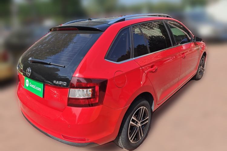 Used Skoda Rapid Spaceback 2016 Facelifted TSI230 DSG Smart Drive Version Rear Right 45 Deg