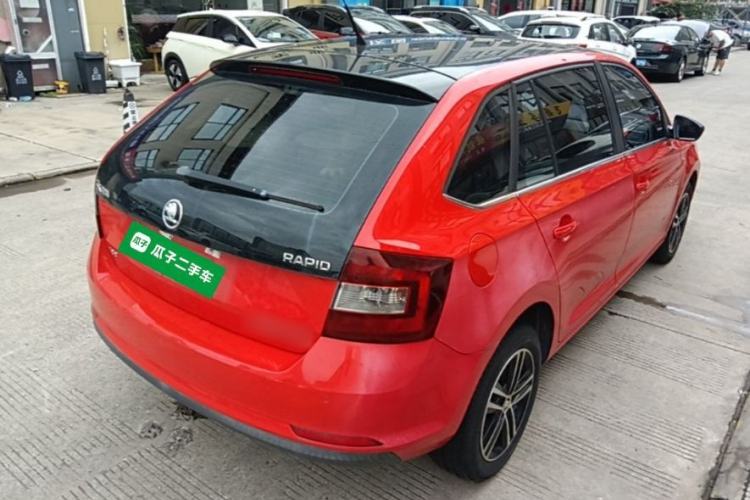 Used Skoda Rapid Spaceback 2016 Revised 1.6L Automatic Chuanxing Version Rear Right 45 Deg