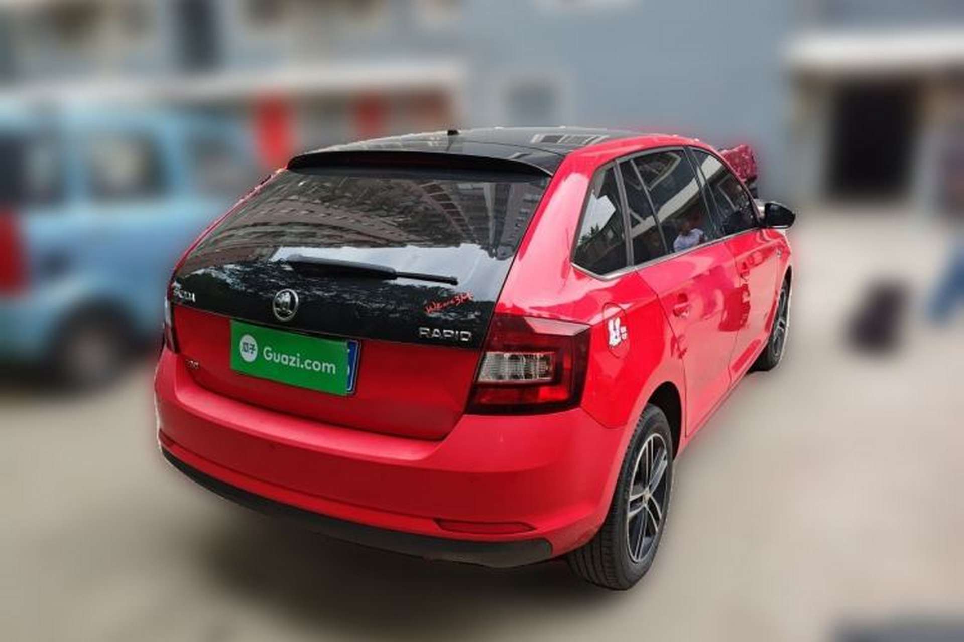 Used Skoda Rapid Spaceback 2016 Revised 1.6L Automatic Smart Drive Version Rear Right 45 Deg