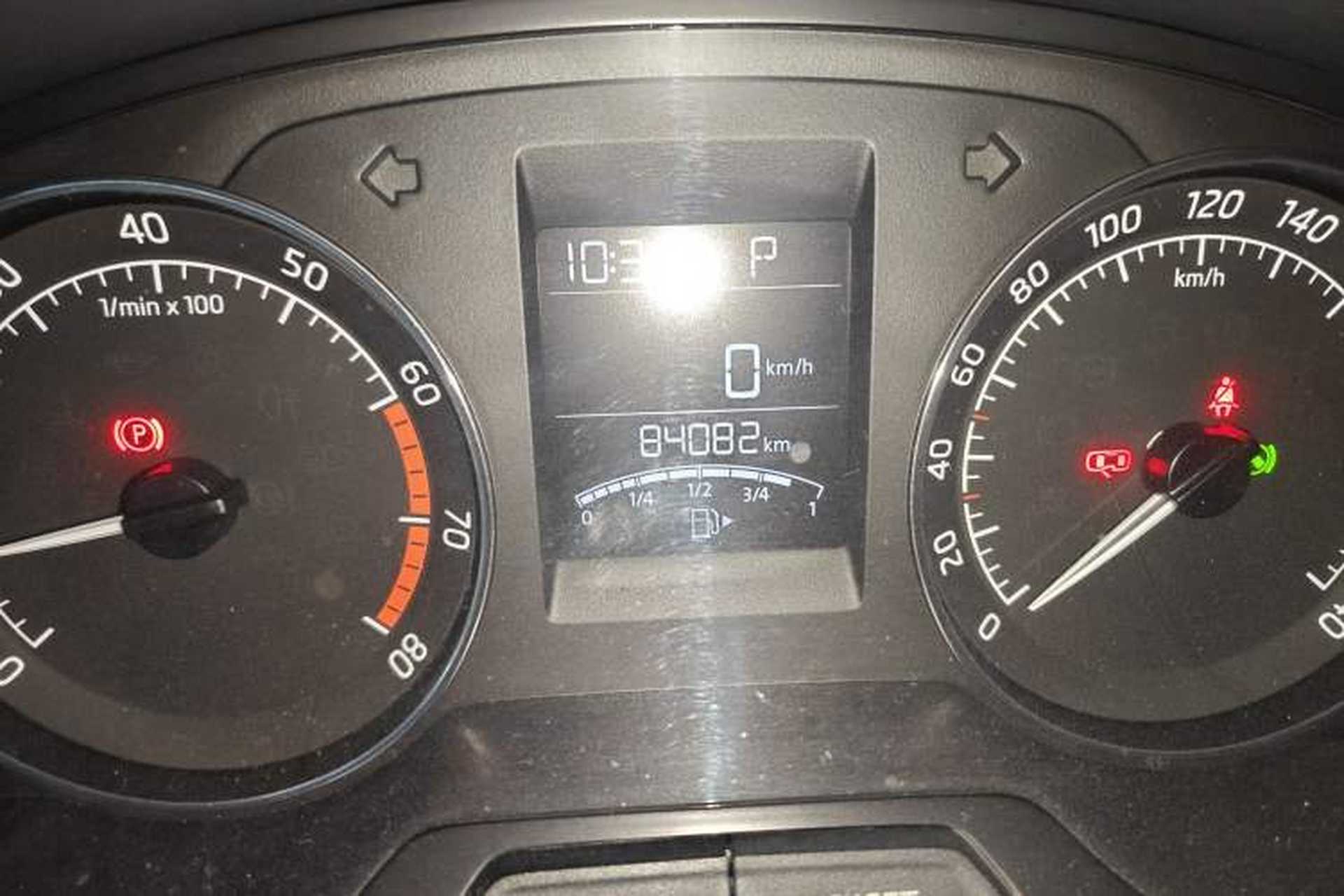 Used Skoda Rapid Spaceback 2016 Revised 1.6L Automatic Smart Drive Version Odometer Close Up