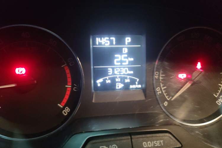 Used Skoda Rapid Spaceback 2016 Revised 1.6L Automatic Chuanxing Version Odometer Close Up