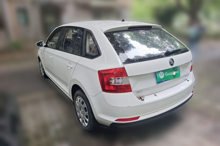 Used Skoda Rapid Spaceback 2016 Revised Version 1.6L Manual Front-Drive Edition Rear Left 45 Deg