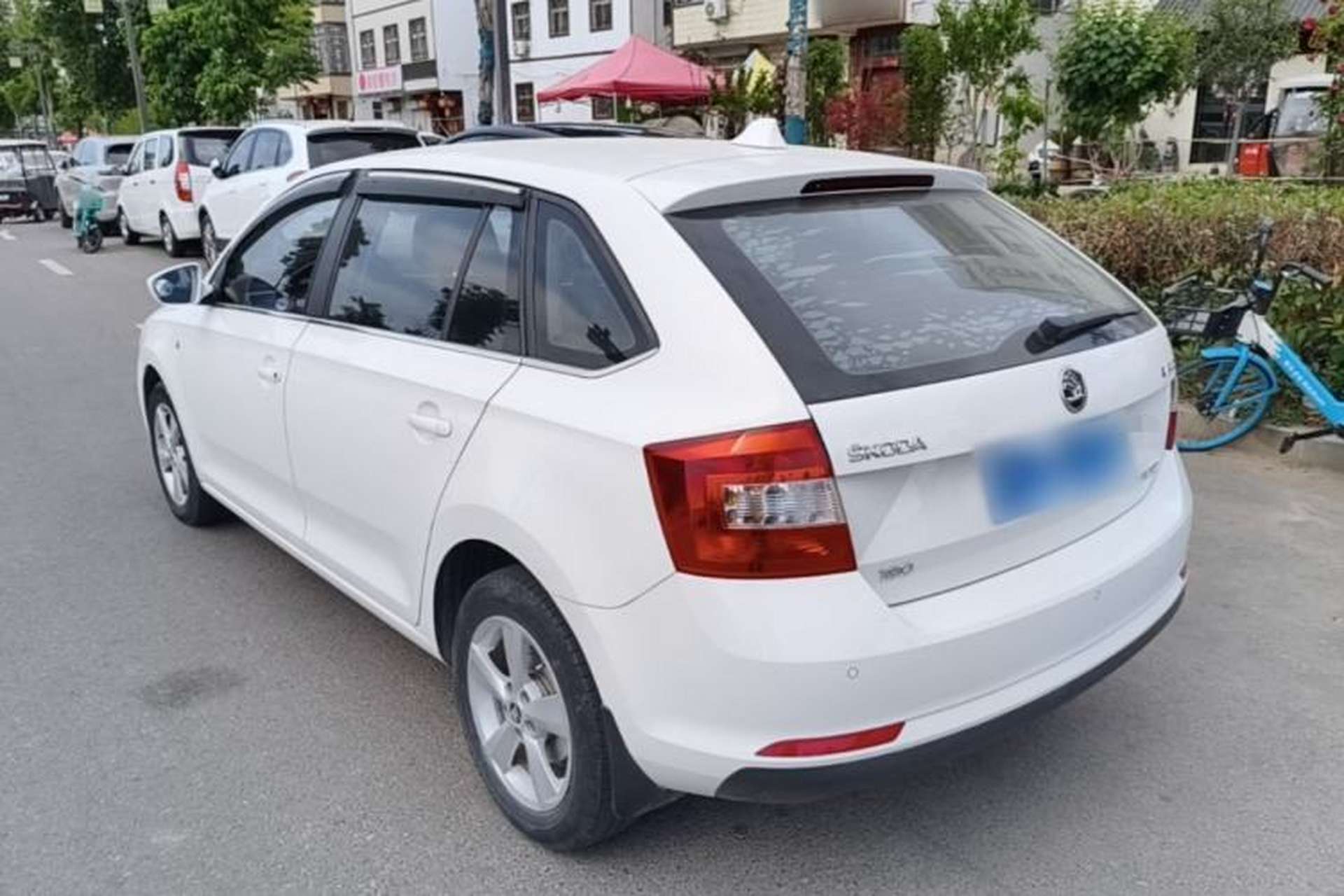 Used Skoda Rapid Spaceback 2016 Revised 1.6L Automatic Chuanxing Version Rear Left 45 Deg