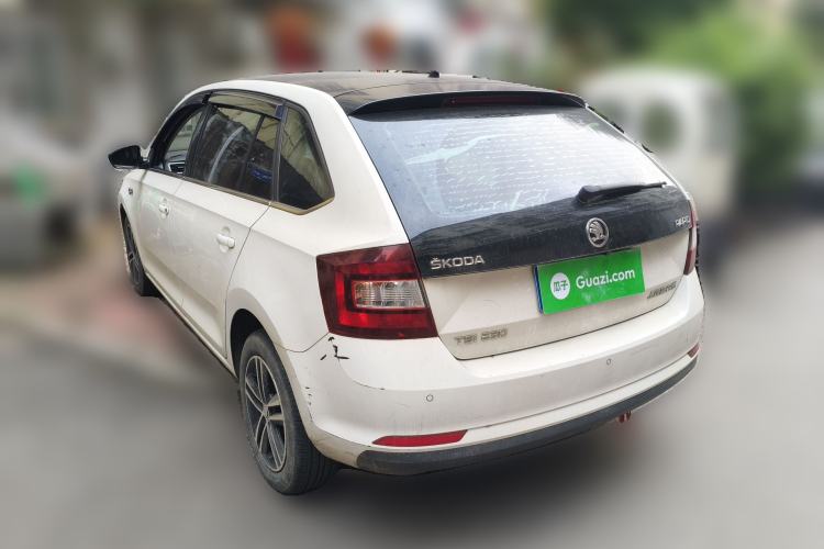 Used Skoda Rapid Spaceback 2016 Facelifted TSI230 DSG Smart Drive Version Rear Left 45 Deg