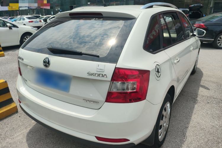 Used Skoda Rapid Spaceback 2016 Revised Version 1.6L Automatic Front-Drive Edition Rear Right 45 Deg