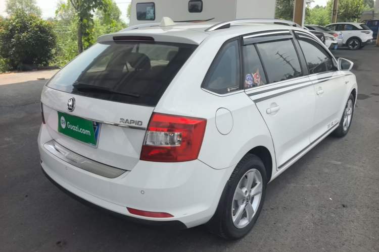 Used Skoda Rapid Spaceback 2016 Revised 1.6L Automatic Chuanxing Version Rear Right 45 Deg