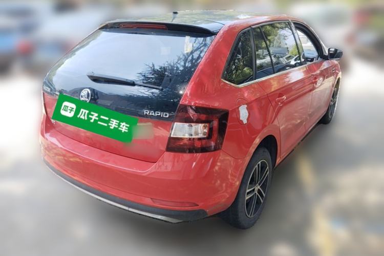 Used Skoda Rapid Spaceback 2018 1.6L Automatic Sport Edition Rear Right 45 Deg