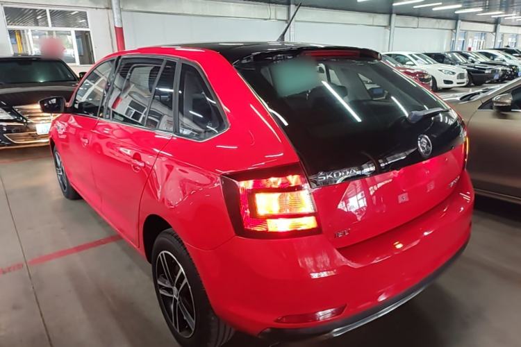 Used Skoda Rapid Spaceback 2018 1.6L Automatic Sport Edition Rear Left 45 Deg