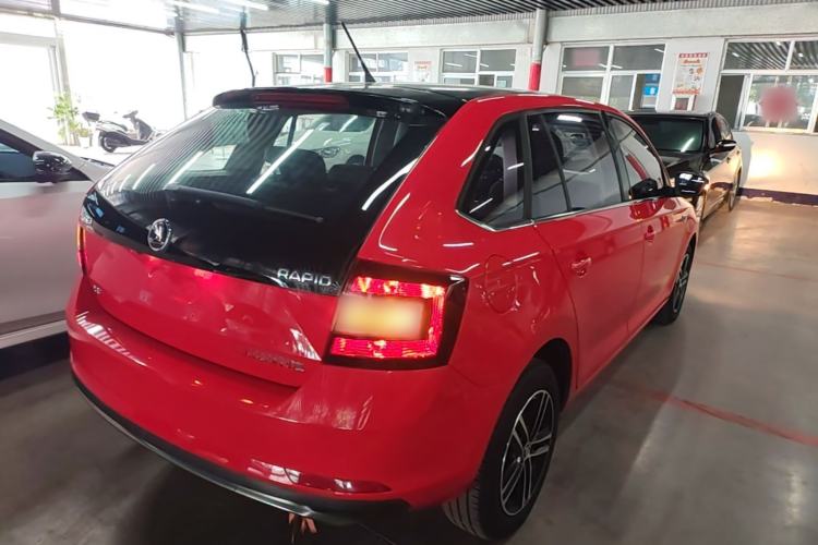 Used Skoda Rapid Spaceback 2018 1.6L Automatic Sport Edition Rear Right 45 Deg