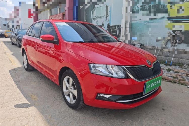 Used Skoda Rapid Spaceback 2019 Revised Version 1.5L Automatic Comfort Edition China VI Standard Front Right 45 Deg