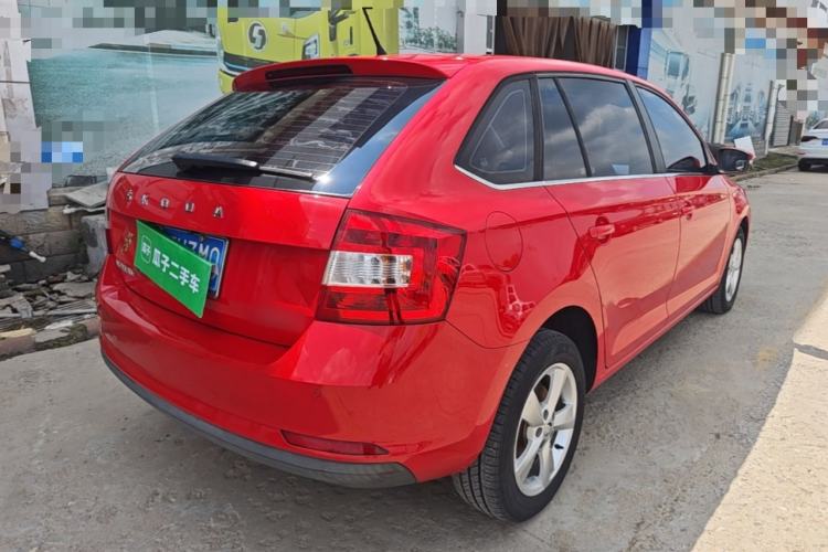 Used Skoda Rapid Spaceback 2019 Revised Version 1.5L Automatic Comfort Edition China VI Standard Rear Right 45 Deg