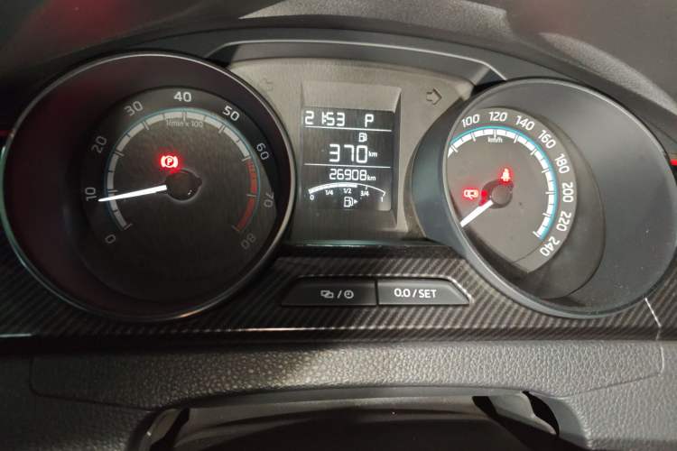 Used Skoda Rapid Spaceback 2020 1.5L Automatic Comfort Edition Odometer Close Up