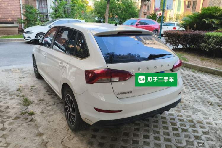 Used Skoda Rapid Spaceback 2020 1.5L Automatic Comfort Edition Rear Left 45 Deg