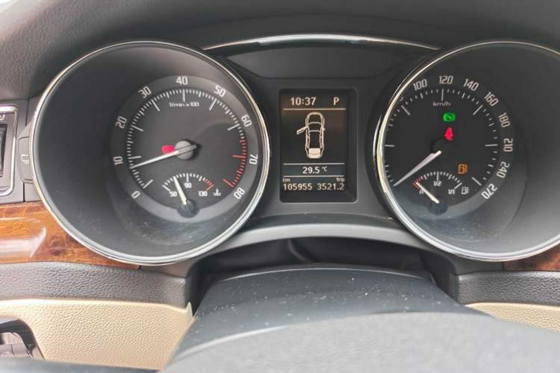 Used Skoda Superb 2012 1.8TSI Automatic Prestige Edition Odometer Close Up