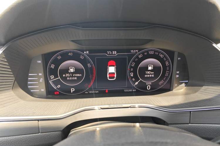 Used Skoda Superb 2019 TSI280 DSG Comfort Edition Odometer Close Up