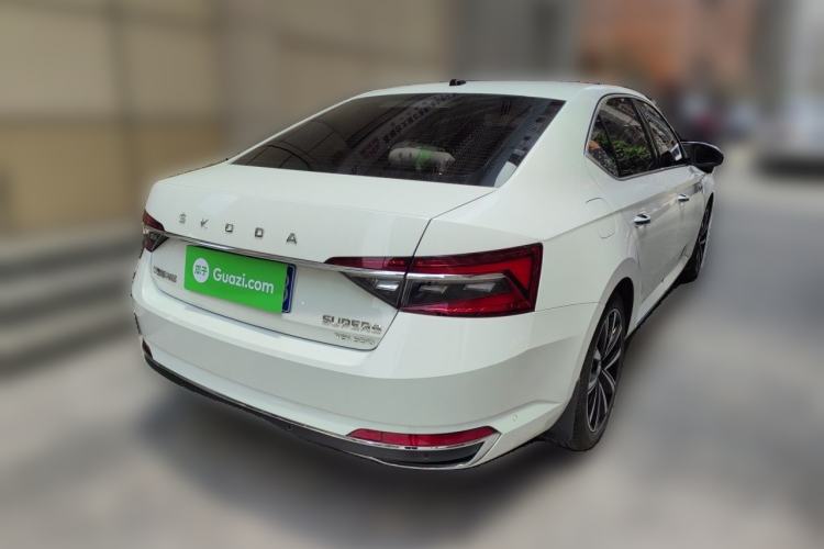 Used Skoda Superb 2023 Restyled TSI330 DSG Luxury Edition Rear Right 45 Deg