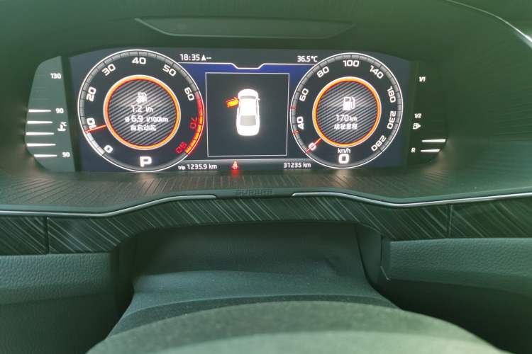 Used Skoda Superb 2024 TSI330 DSG Luxury Edition Odometer Close Up