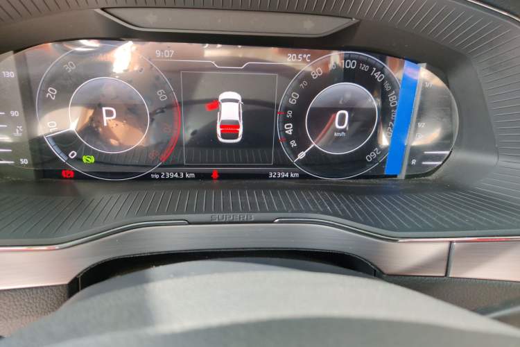 Used Skoda Superb 2025 TSI280 DSG Luxury Edition Odometer Close Up