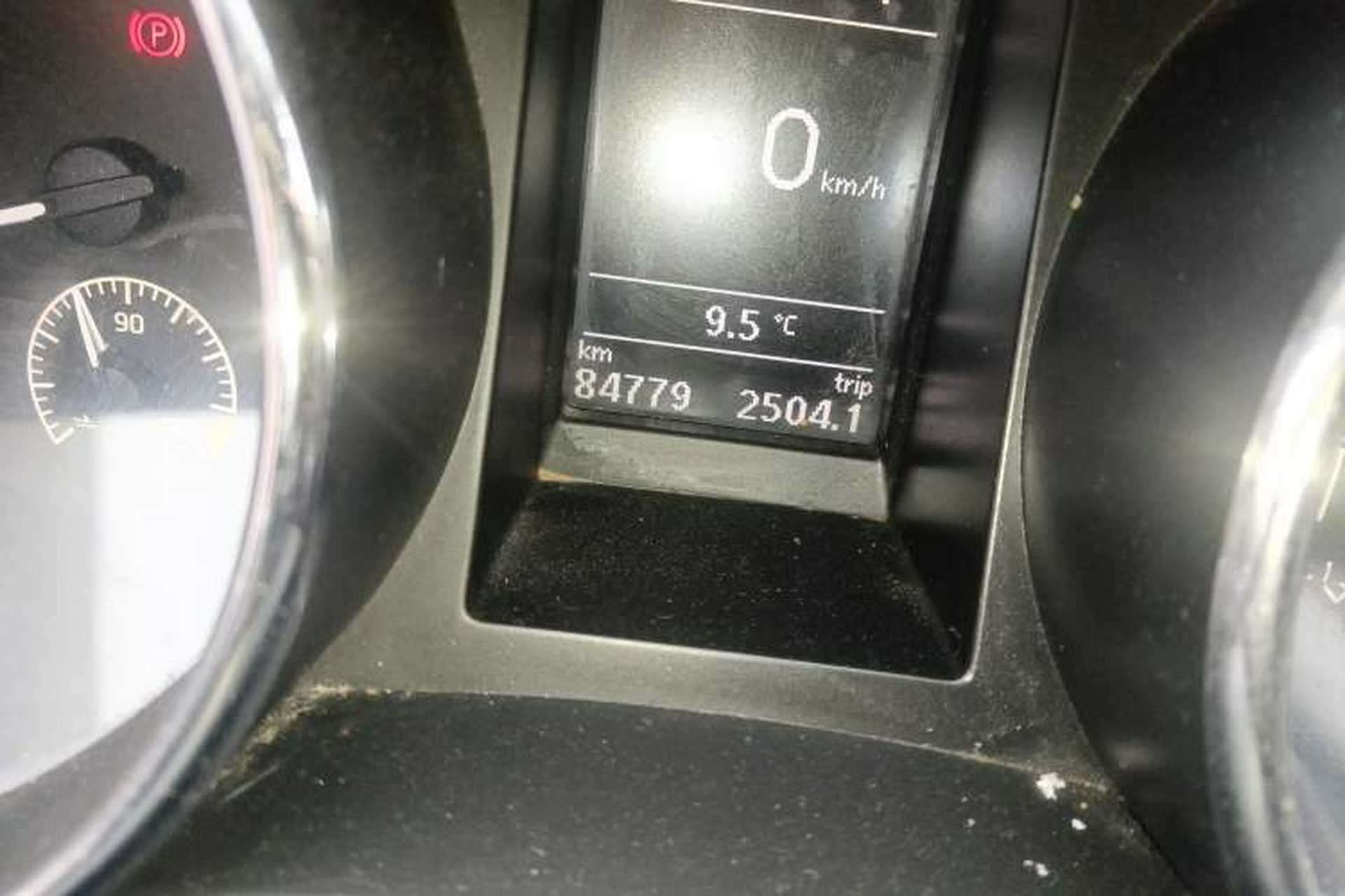 Used Skoda Yeti 2014 1.4 TSI DSG Polar Edition Odometer Close Up