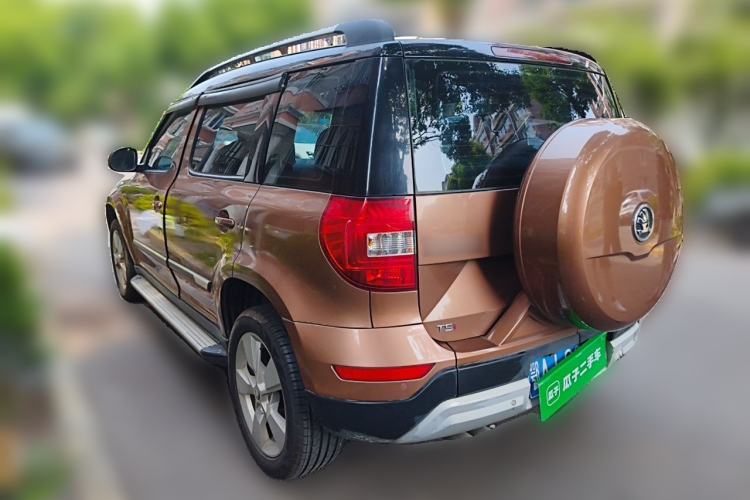 Used Skoda Yeti 2014 1.4 TSI DSG Polar Edition Rear Left 45 Deg