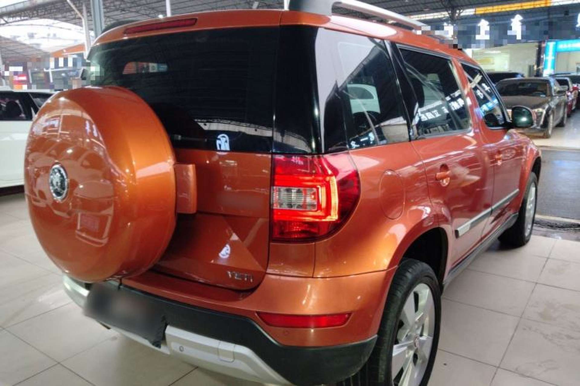 Used Skoda Yeti 2014 1.8TSI DSG Polar Edition Rear Right 45 Deg
