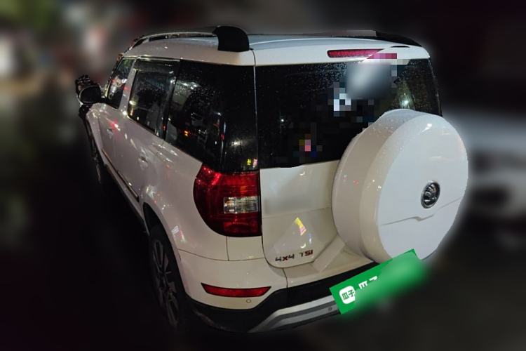 Used Skoda Yeti 2014 1.8TSI DSG All-Wheel Drive Edition Rear Left 45 Deg