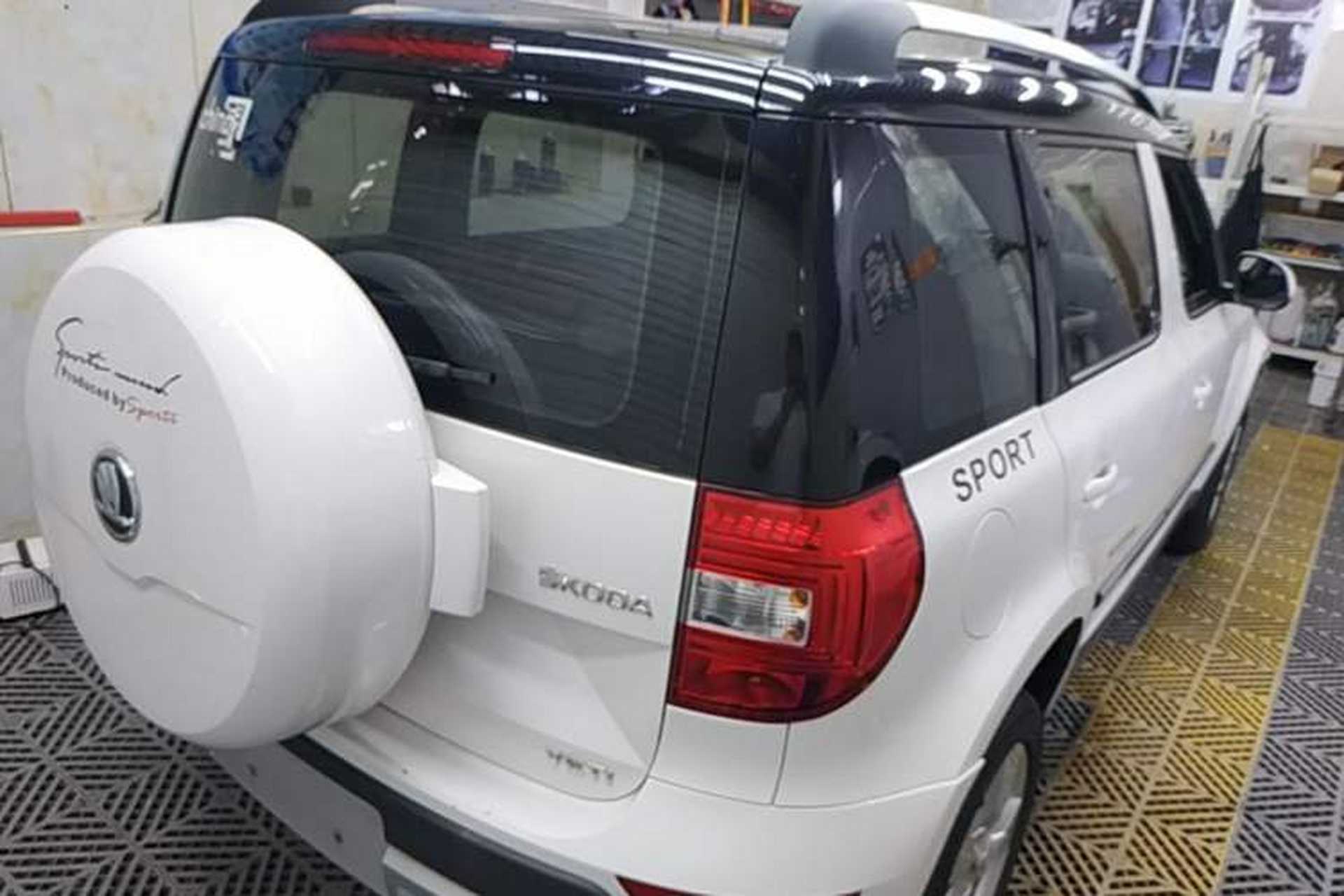 Used Skoda Yeti 2014 1.8TSI DSG Polar Edition Rear Right 45 Deg