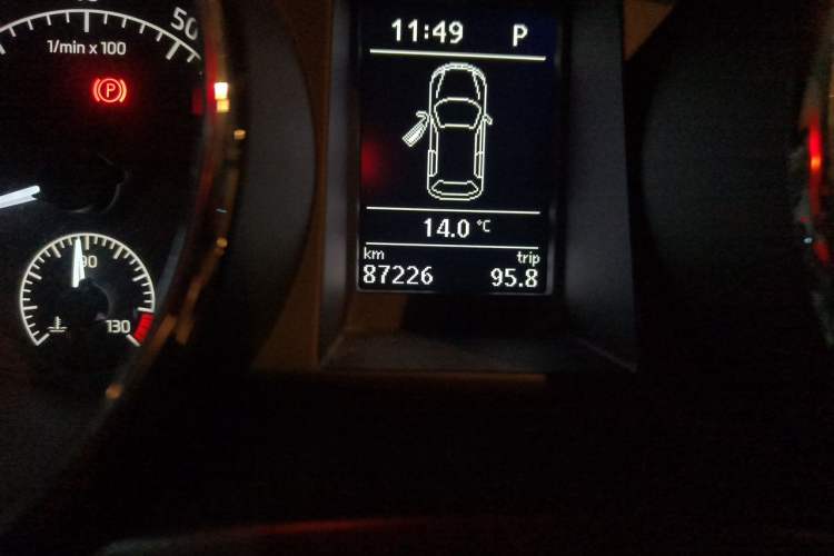Used Skoda Yeti 2016 1.4TSI DSG Style Edition Odometer Close Up