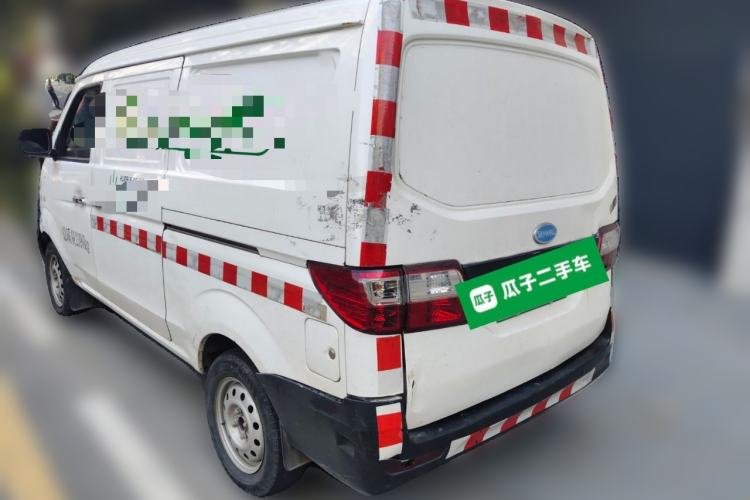 Used Skywell D07 Entrepreneur 2020 All-Electric Van Logistics Vehicle Standard Version with 41.21 kWh Lithium Iron Phosphate Battery Rear Left 45 Deg