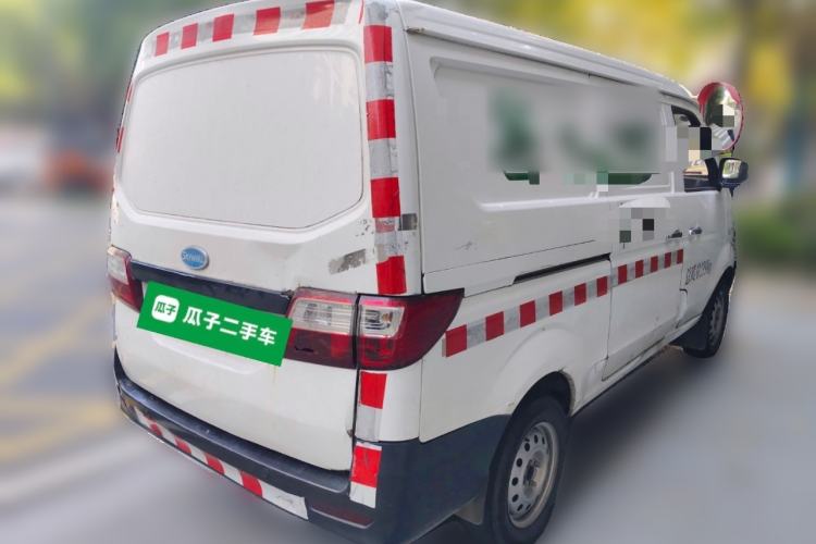 Used Skywell D07 Entrepreneur 2020 All-Electric Van Logistics Vehicle Standard Version with 41.21 kWh Lithium Iron Phosphate Battery Rear Right 45 Deg