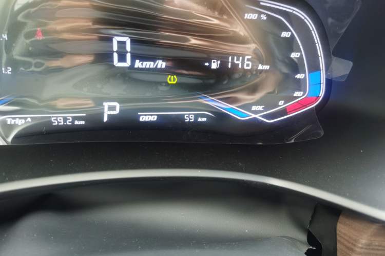 Used Skyworth EV6 2023 410 ZhiShang Edition Odometer Close Up