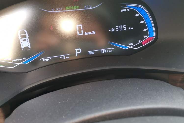 Used Skyworth EV6 2023 410 Elite Edition Odometer Close Up