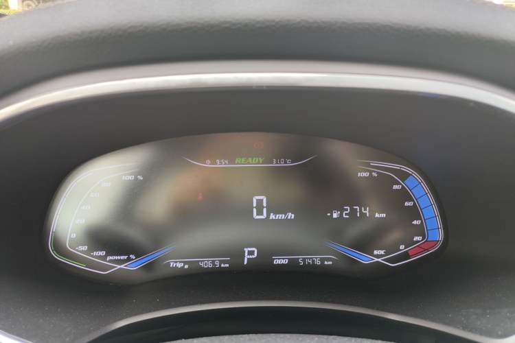 Used Skyworth EV6 2023 410 ZhiShang Edition Odometer Close Up