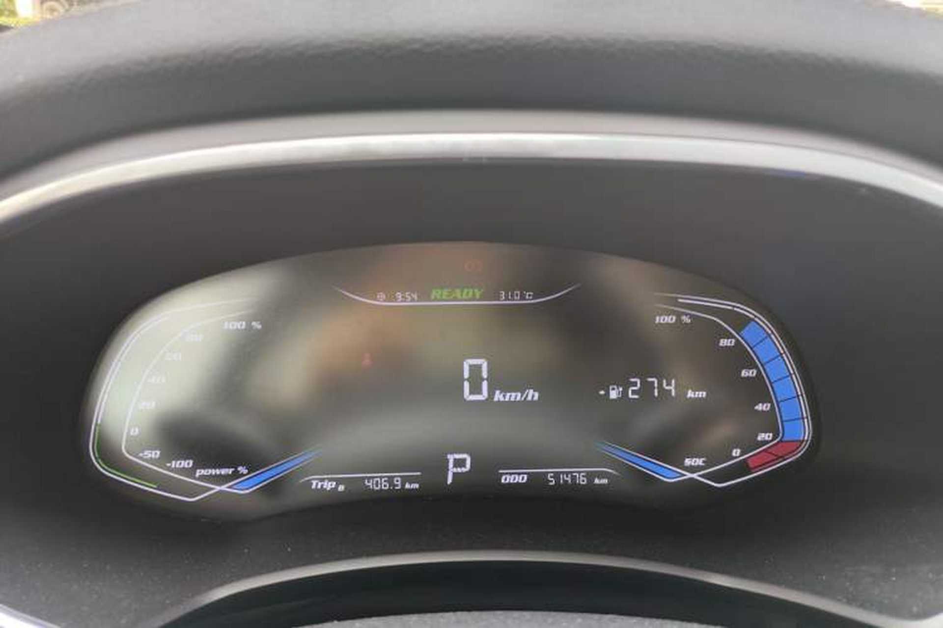 Used Skyworth EV6 2023 410 ZhiShang Edition Odometer Close Up