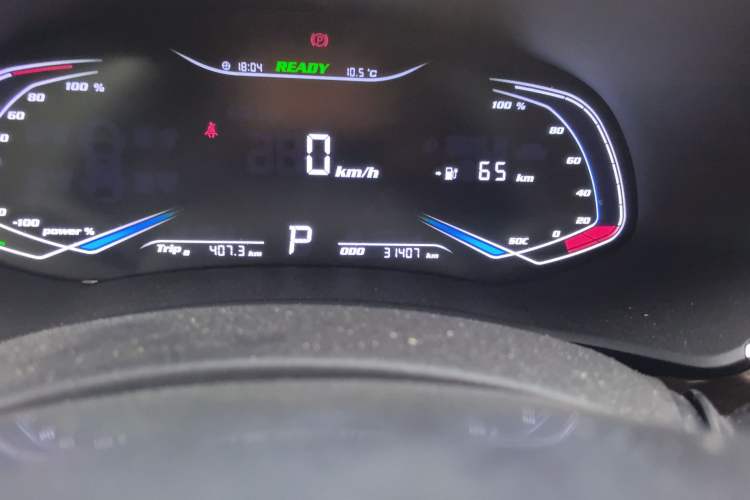 Used Skyworth EV6 2023 410 Elite Edition Odometer Close Up