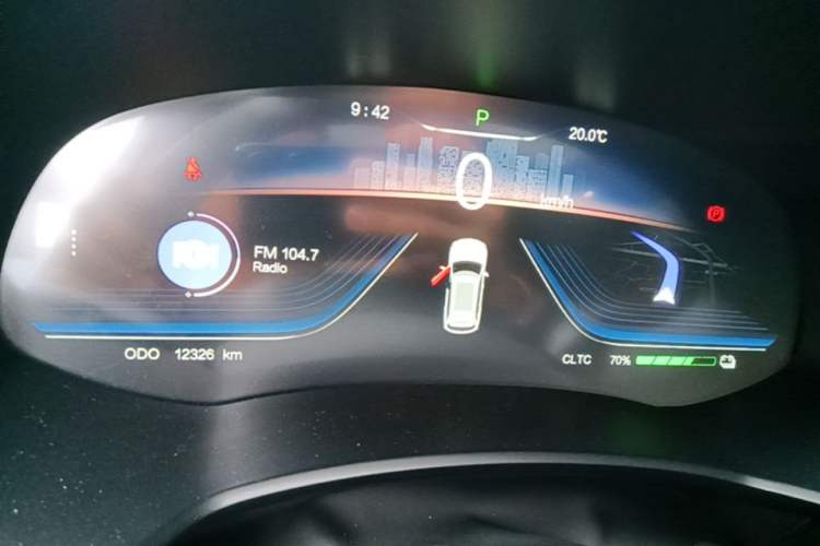 Used Skyworth EV6 2024 Facelift 520 Flash Charge Version Instrument Cluster