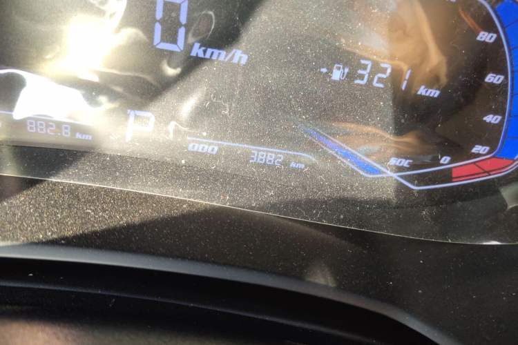 Used Skyworth EV6 2024 410 Travel Edition Odometer Close Up