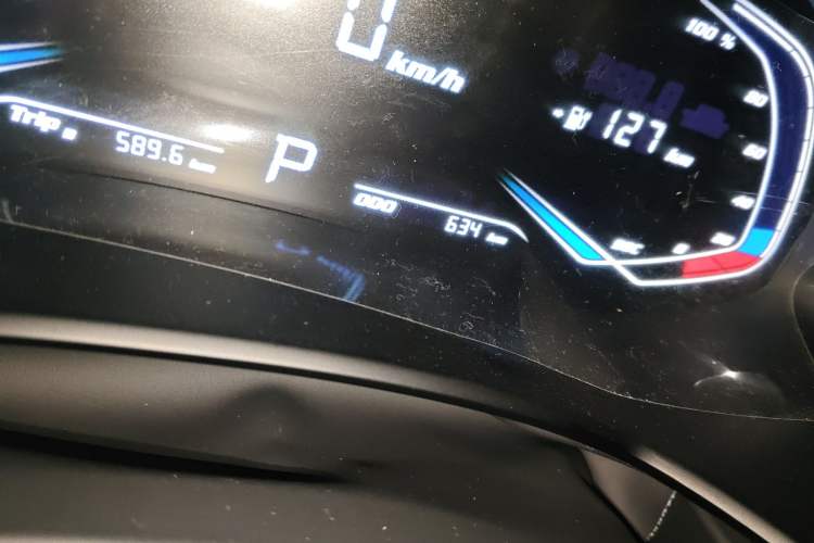 Used Skyworth EV6 2024 430 Cloud Charging Edition+ Odometer Close Up