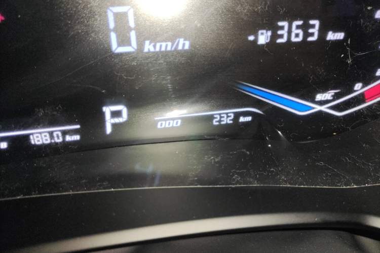 Used Skyworth EV6 2024 430 Cloud Charging Edition+ Odometer Close Up