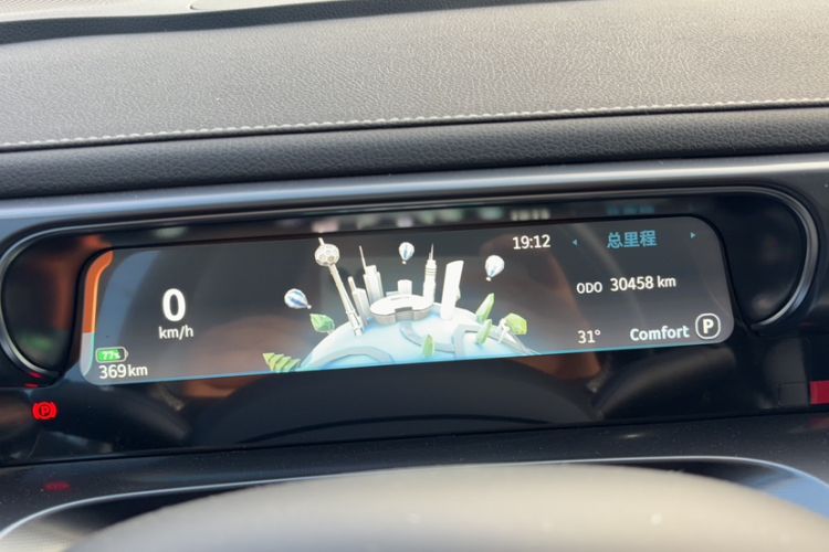 Used smart #1 2022 Pro+ Edition Odometer Close Up
