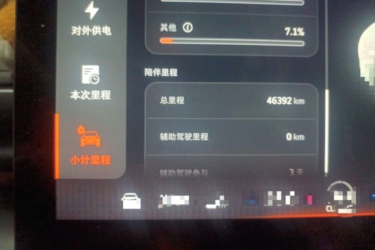 Used smart #1 2022 BRABUS Performance Edition Odometer Close Up