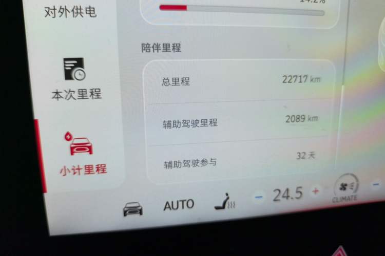 Used smart #1 2022 Premium Edition Odometer Close Up