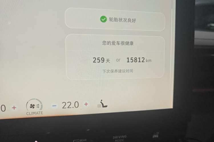 Used smart #1 2022 Premium Edition Odometer Close Up