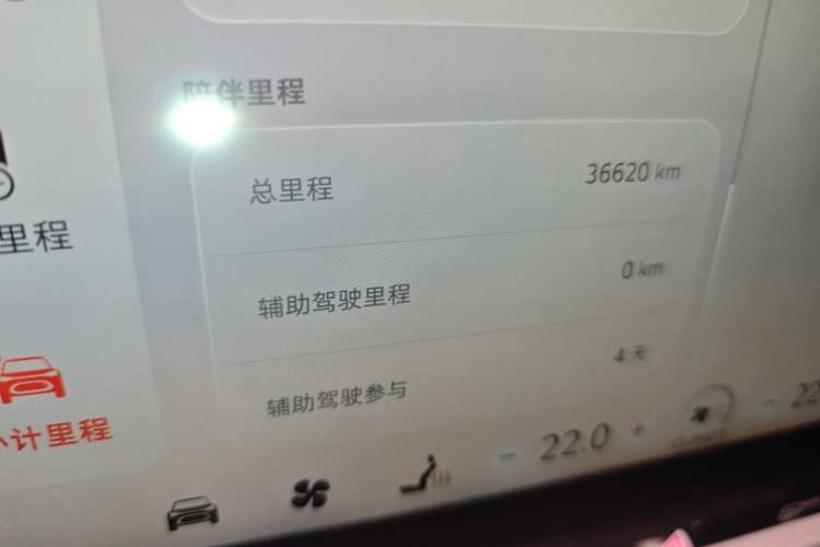 Used smart #1 2022 Premium Edition Odometer Close Up