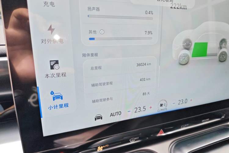 Used smart #1 2023 Pro Edition Odometer Close Up