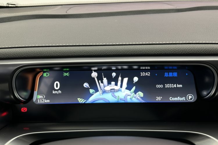 Used smart #1 2024 Dynamic Standard Edition Odometer Close Up