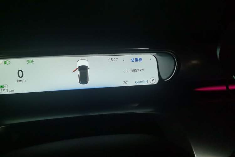 Used smart #1 2024 Dynamic Standard Edition Odometer Close Up