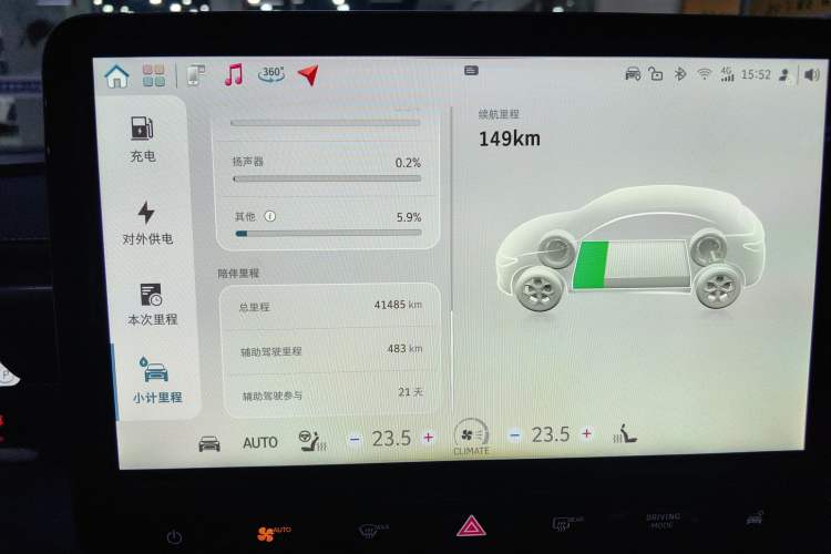 Used smart #3 2023 Pro+ Edition Odometer Close Up